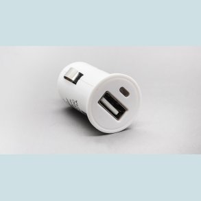 Cigarstik 1 USB, 12V, Hvid