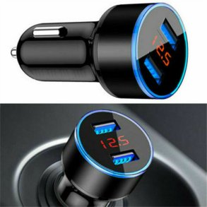 Cigarstik Lader, Quick. 2 USB, 12-24V. M/Led