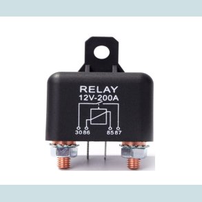 Rel, 12V-200A, Hjtydende rel.