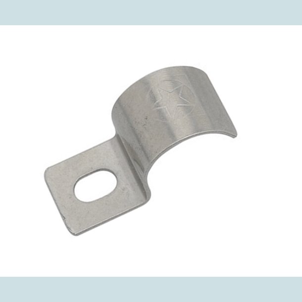 Kabel-Bjle, Rustfri, til 1 skrue, 12 MM