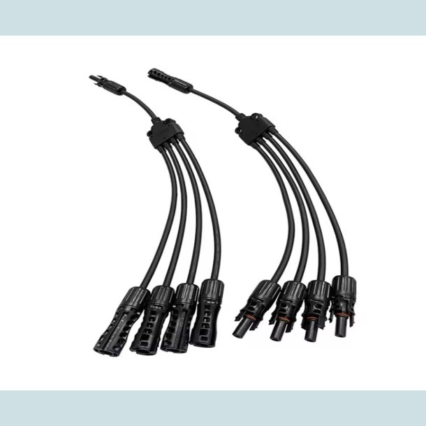 MC4 Solar Y stik, 4 til 1   han/hun, vandtt, IP68  30A