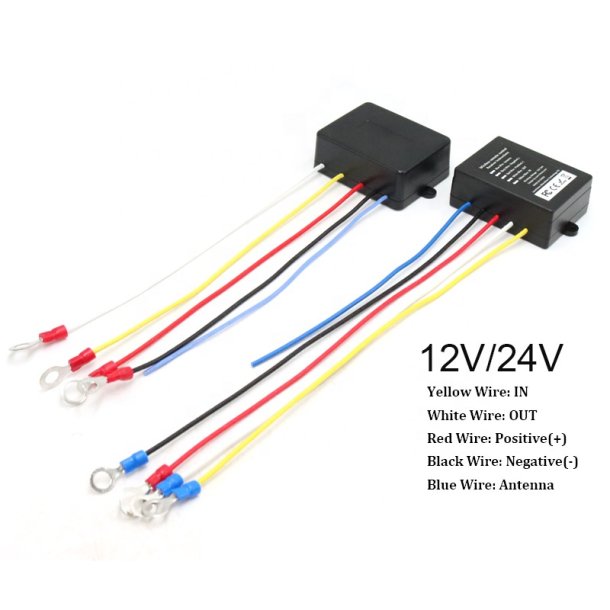 Trdls Fjernbetjening 12/24V, inkl 2 hndst