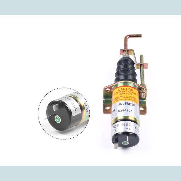 Stopspole Diesel, 12V m/Spade Terminal