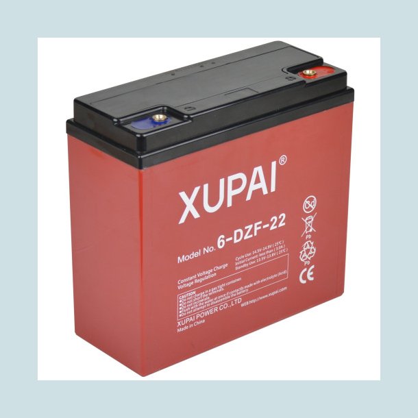 XUPAI Power AGM 12V 22Ah.