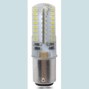 BA15D, 3.5W-6000K  12/24V, Hvidtt Lys