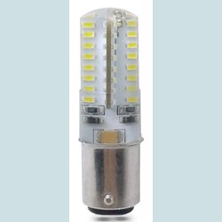 BA15D, 3.5W-6000K  12/24V, Hvidt Lys