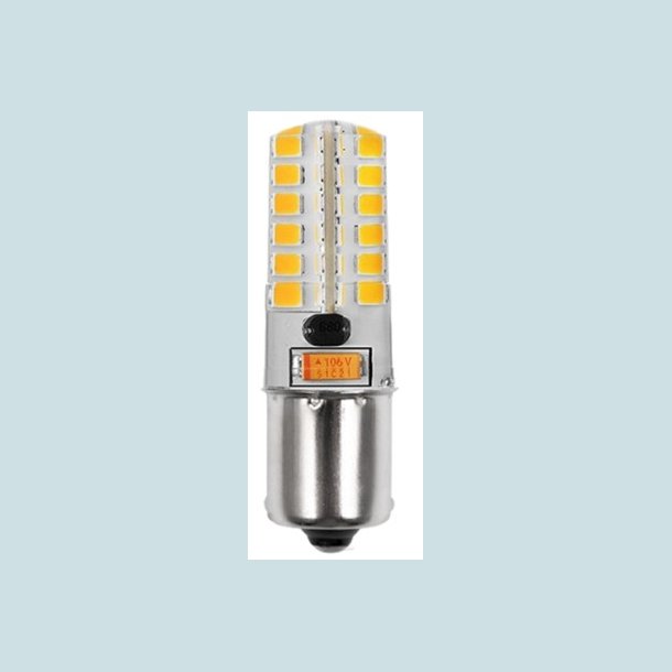 BA15S, 2,5W-3000K  12/24V, Varmt Lys