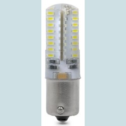 BA15S, 5W-6000K  12/24V, Hvidt Lys