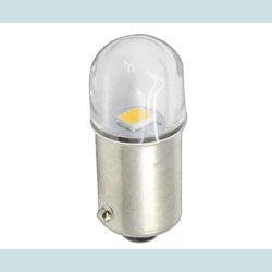 LED-lampe, BA9s, 24V, Hvid