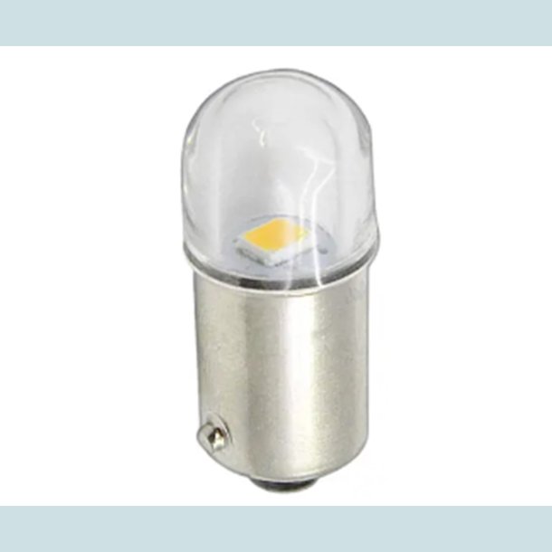 LED-lampe, BA9s, 24V, Hvid