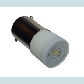 LED-lampe, BA9s, 12V, Hvid