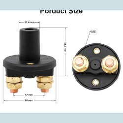 Batteriafbryder, med 2 ngler