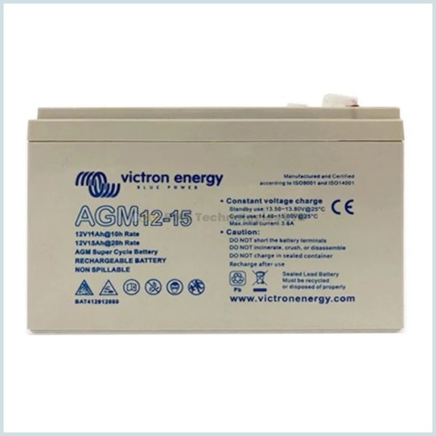 Victron AGM Super Cycle 12V 15Ah.