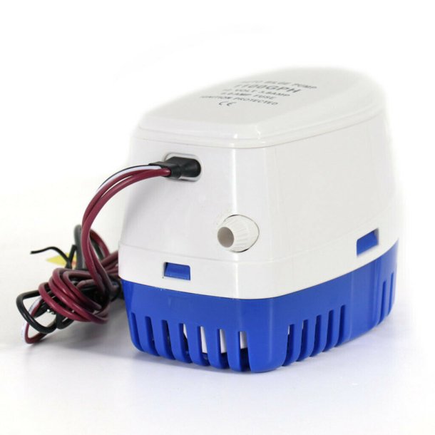 Lnsepumpe 1100 GPH (4.100 L/T) 24V Automatisk