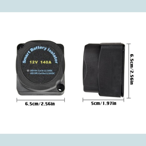 Skillerel / Smart Batteri Isolator / Combiner. 12V - 140A