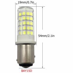 BAY15D, 3W -12V, Varmt Lys   *34