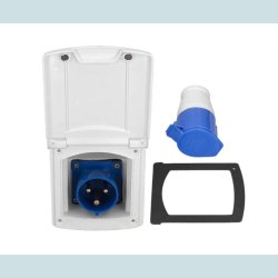 CEE Indbygningsstikd�se, 16A, 2+J, 230V  IP44