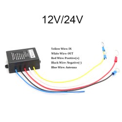 Trdls Fjernbetjening 12/24V, inkl 2 hndst