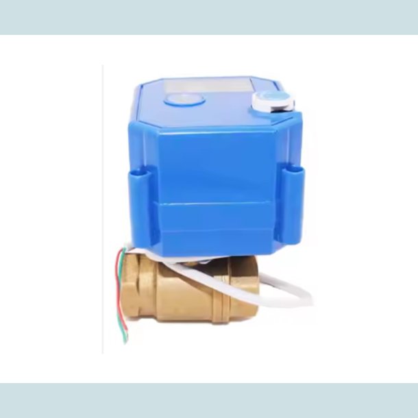 Motor ventil, Rustfri, 1/2", NC.  2-Vejs.  9 - 24V DC  CR01