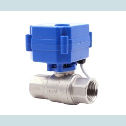 Motor ventil, Rustfri, 1/2", NC.  2-Vejs. 9 - 24V DC  CR02