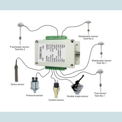 NMEA 2000 Converter Box, op til 16 sensorer