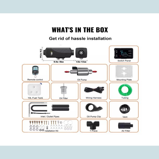 Vevor 8KW 12V Diesel-Luftvarmer
