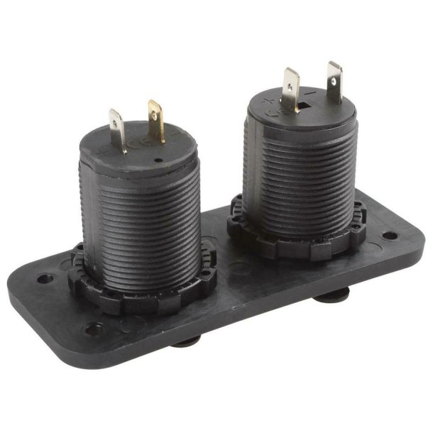 Cigarstik Dobelt M/ 1 USB,12V Stnktt