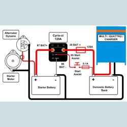 Victron Cyrix-ct 12/24V-120A Skille Rel