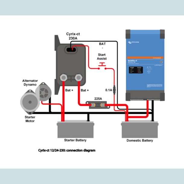 Victron Cyrix-ct 12/24V-230A Intelligent Combiner