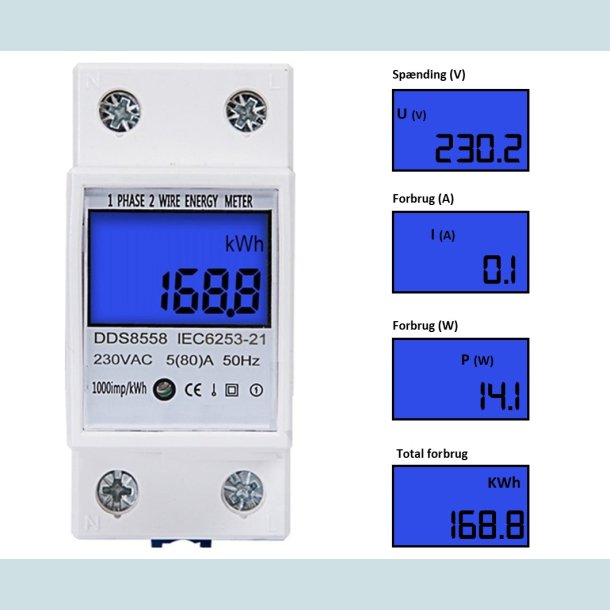 Bi-M�ler, Elm�ler. 1 faset 230V - 60A