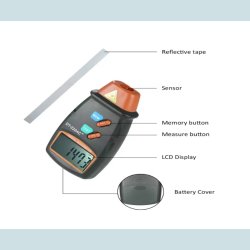 Digital Laser Omdrejningstller / Tachometer