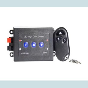 Lys Dmper, 12-24V, 8A, Med fjernbetjening