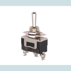 Vippe Kontakt, ON/OFF/ON. 3 Pins, Skrue