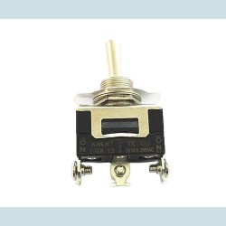 Vippe Kontakt, ON/OFF/ON. 3 Pins, Skrue