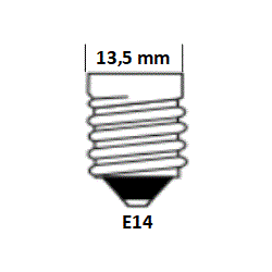 E14, 3W - 12/24V, Varmt Lys    *1