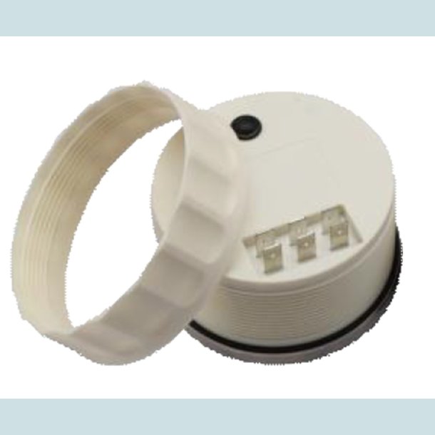 Voltmeter 8-16 V, 52 mm. Sort/Sort  ECMS