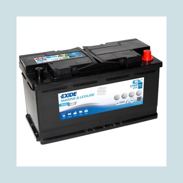 Exide Marine Dual  AGM 12V 95Ah.