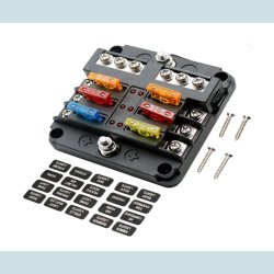 Sikrings Boks Til 6 Sikringer m/indikator