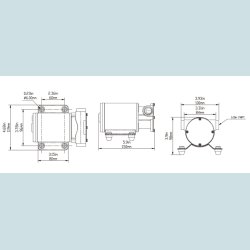 Lnse/Spule Pumpe 1.800 L/Timen. 24V  Impeller