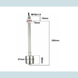 Flyder Kontakt, 200 mm. Rustfri