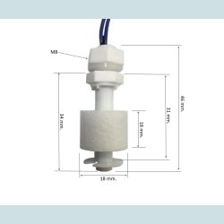 Niveau kontrol, Flyder. Plast 34mm.