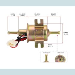 Universal F�depumpe/Br�ndstofpumpe 24V,