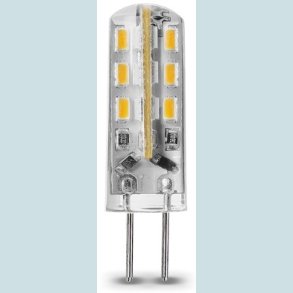 G4, 1W - 12V-2700K Varmt lys