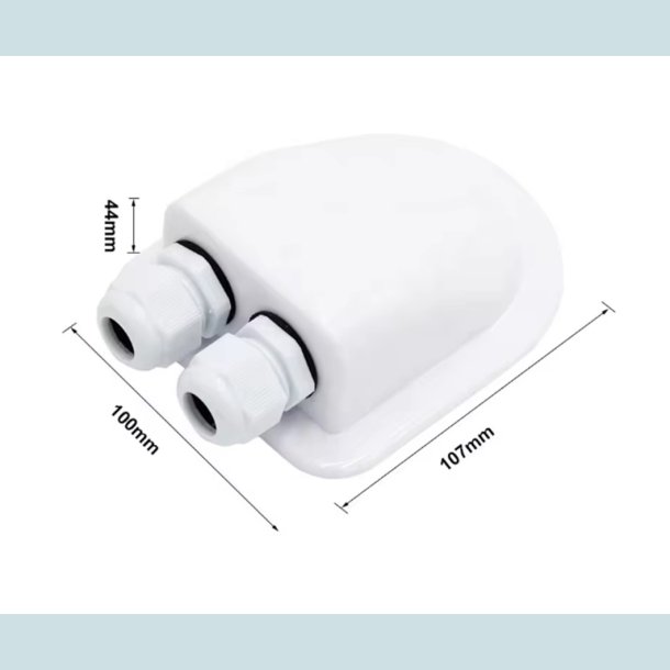 Kabelgennemfring 2 kabler IP68