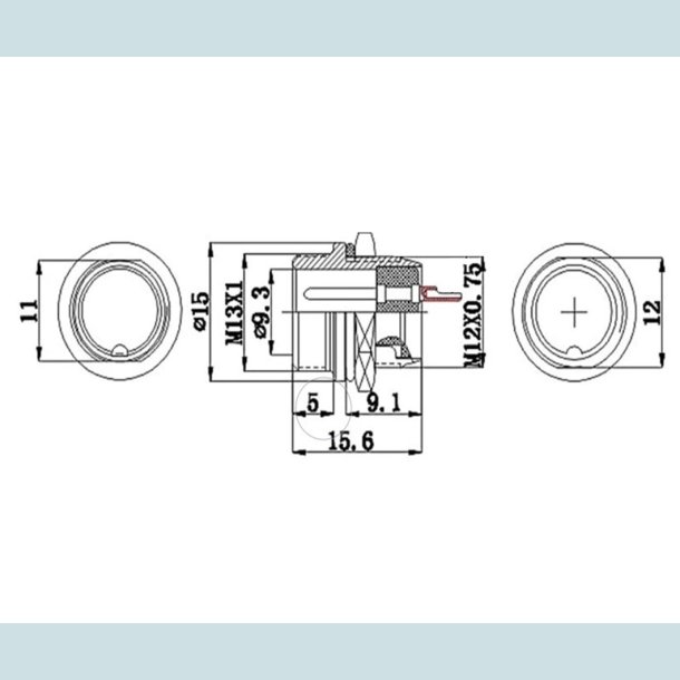 GX12, 2 Pins, Han Stik RS765