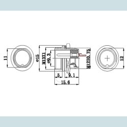 GX12, 4 Pins, Han Stik RS765