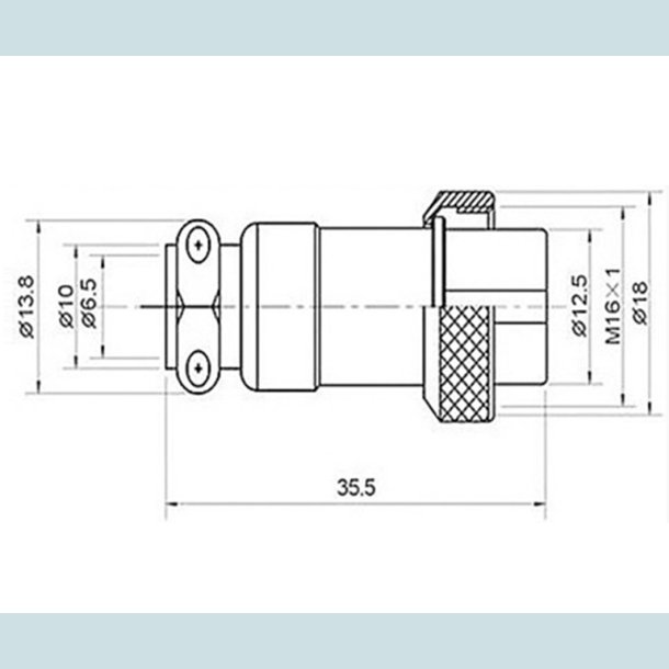 GX16, 10 Pins, Hun Stik RS765