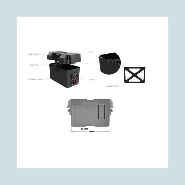NOCO HM318 Batterikasse 356X180X244 Stor