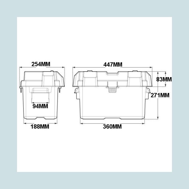 NOCO HM318 Batterikasse 356X180X244 Stor