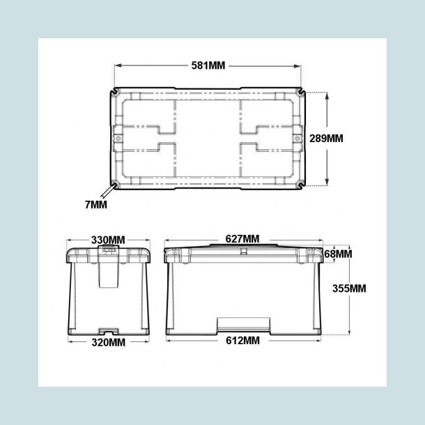 NOCO HM408 Batterikasse 539X244X282